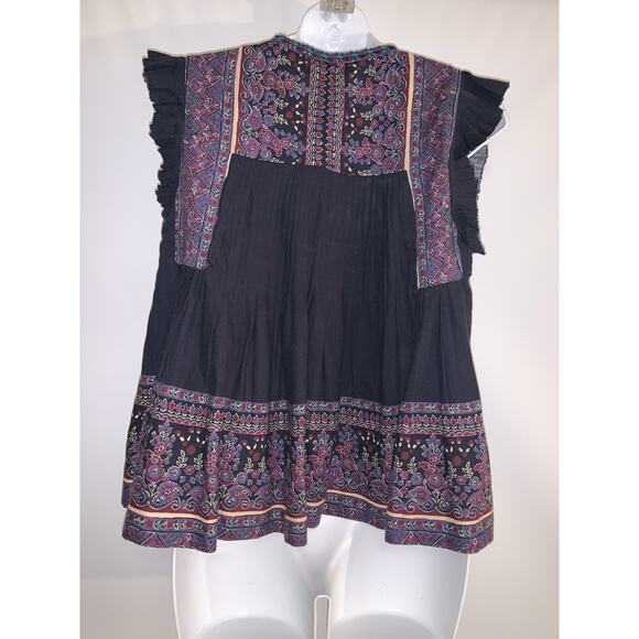 SEA New York Adella Print Flutter Sleeve Top Floral Women’s Size XXS $265 - Picture 3 of 7